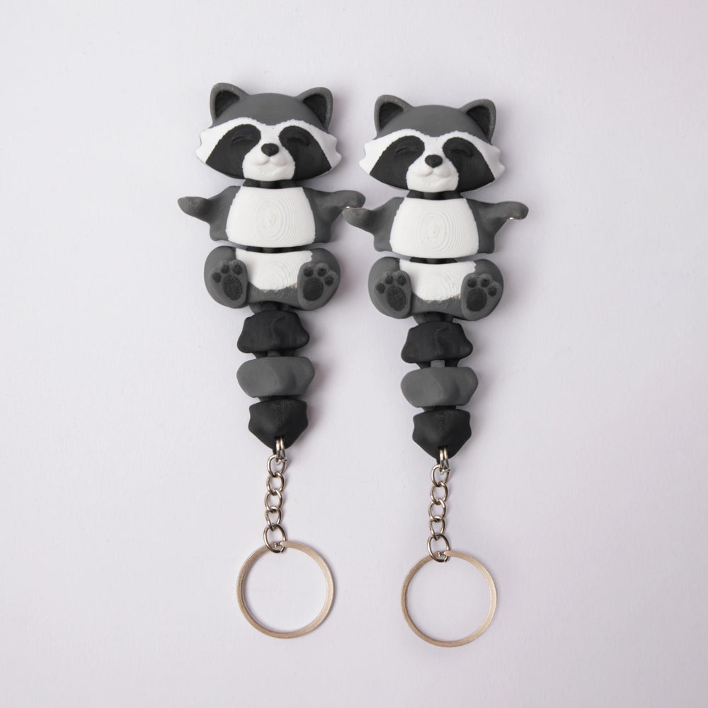 Flexi Raccoon - MagniMates Keychain