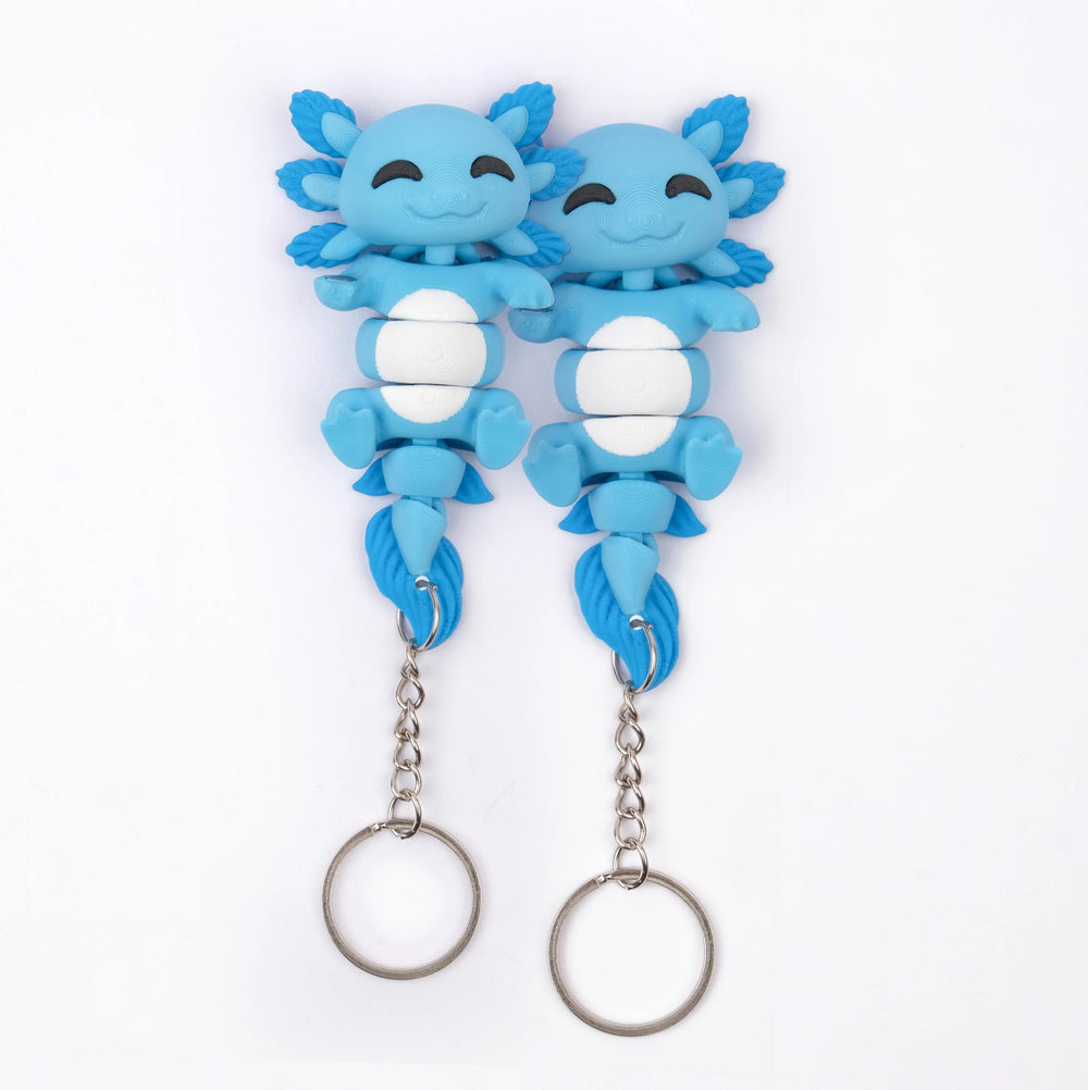 Flexi Axolotl - MagniMates Keychain