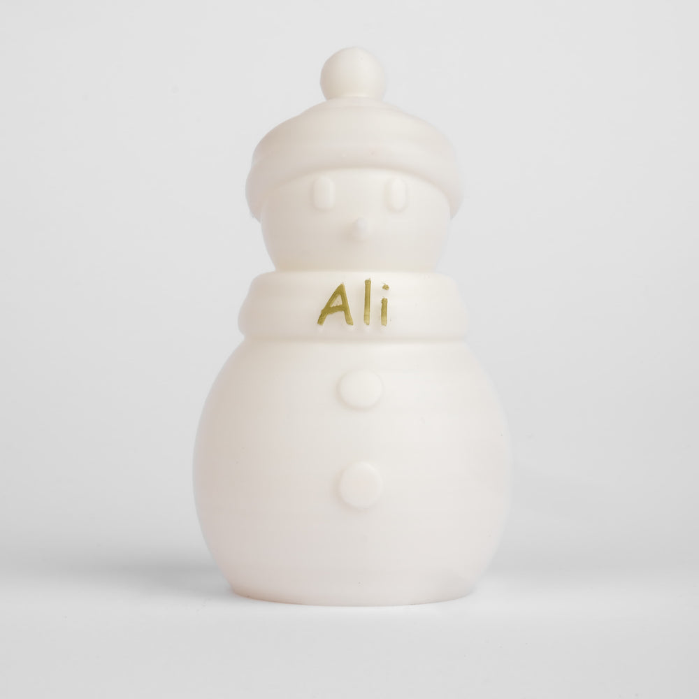 Snowman Candle