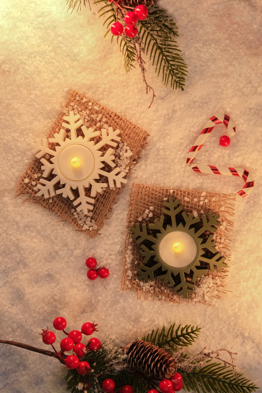 Snowflake Candle Holder