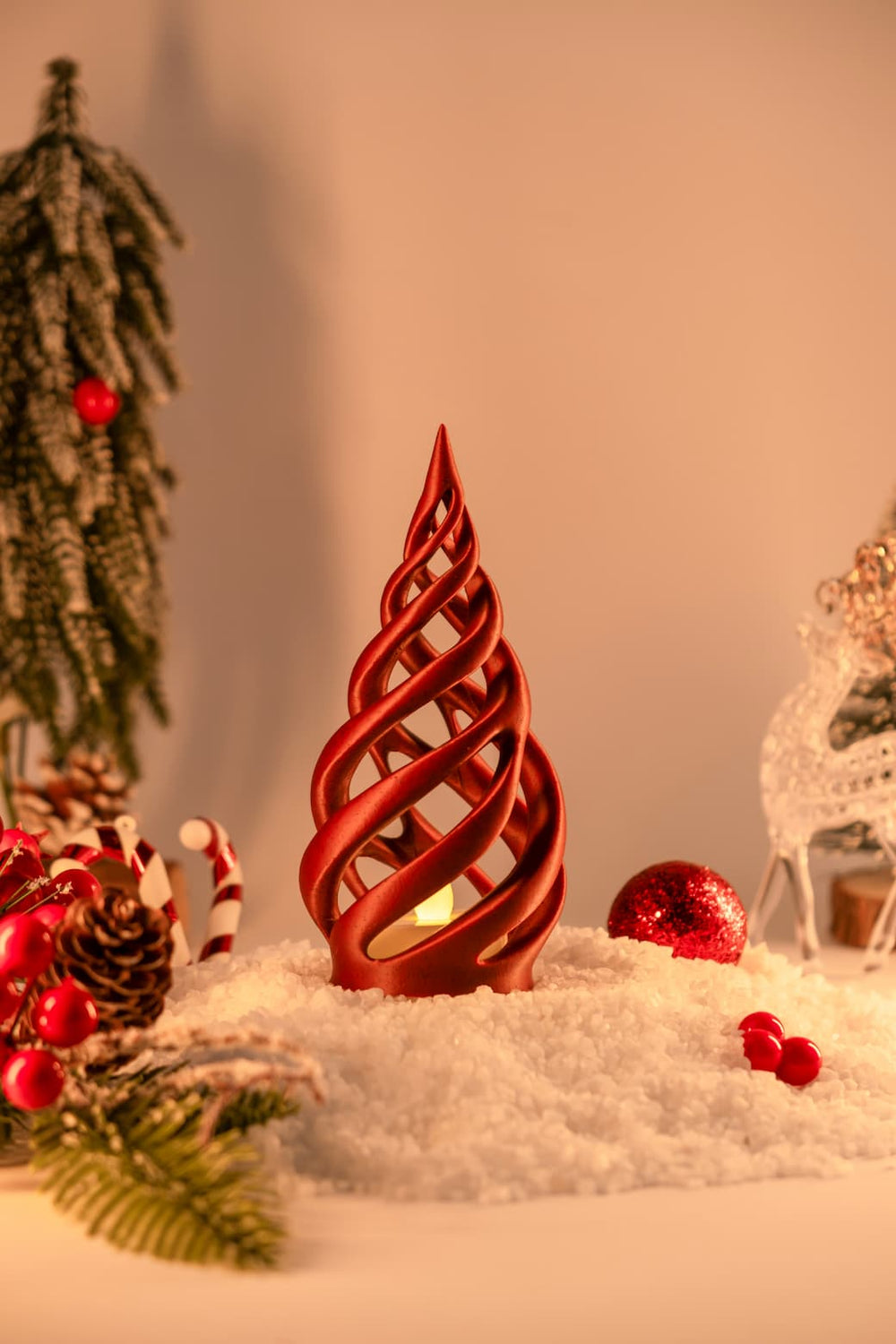 Swirl Tree Candle